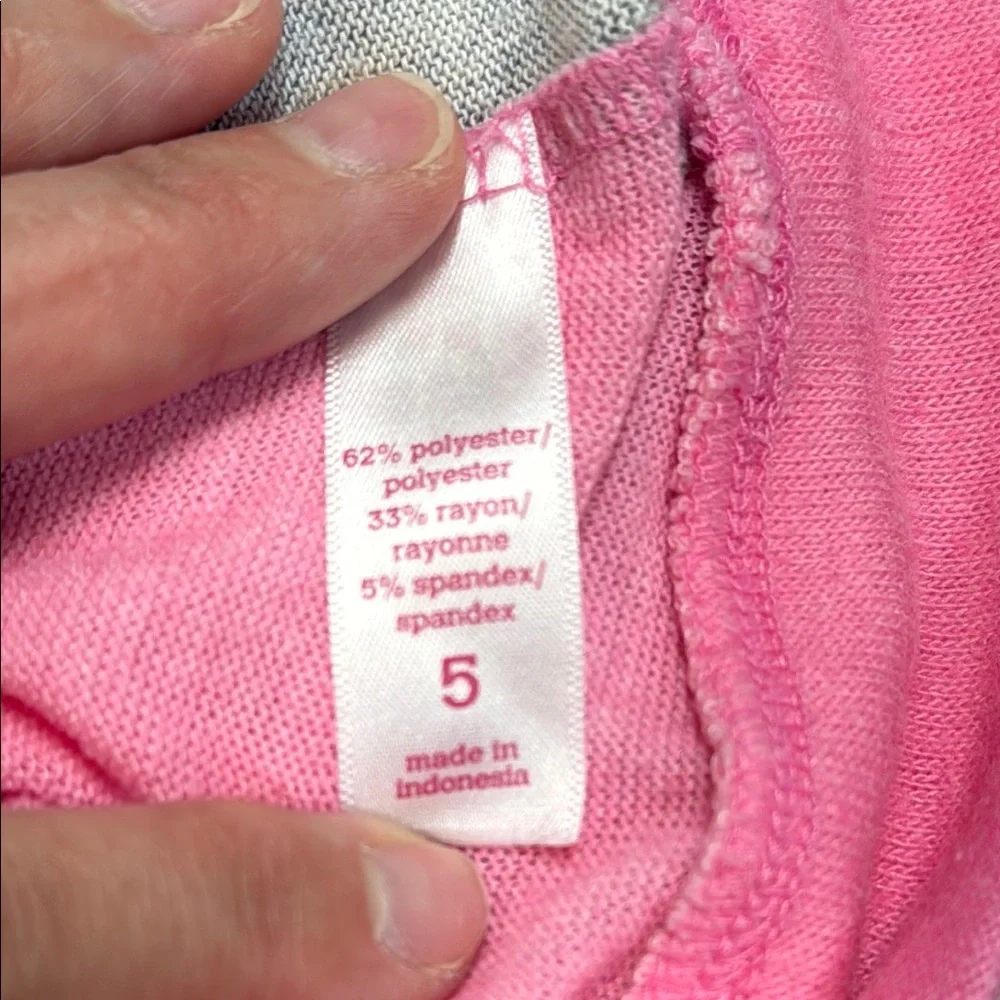 Justice Girls Size 5 Pink Sleeveless Hooded Graphic Tank Top Car Print